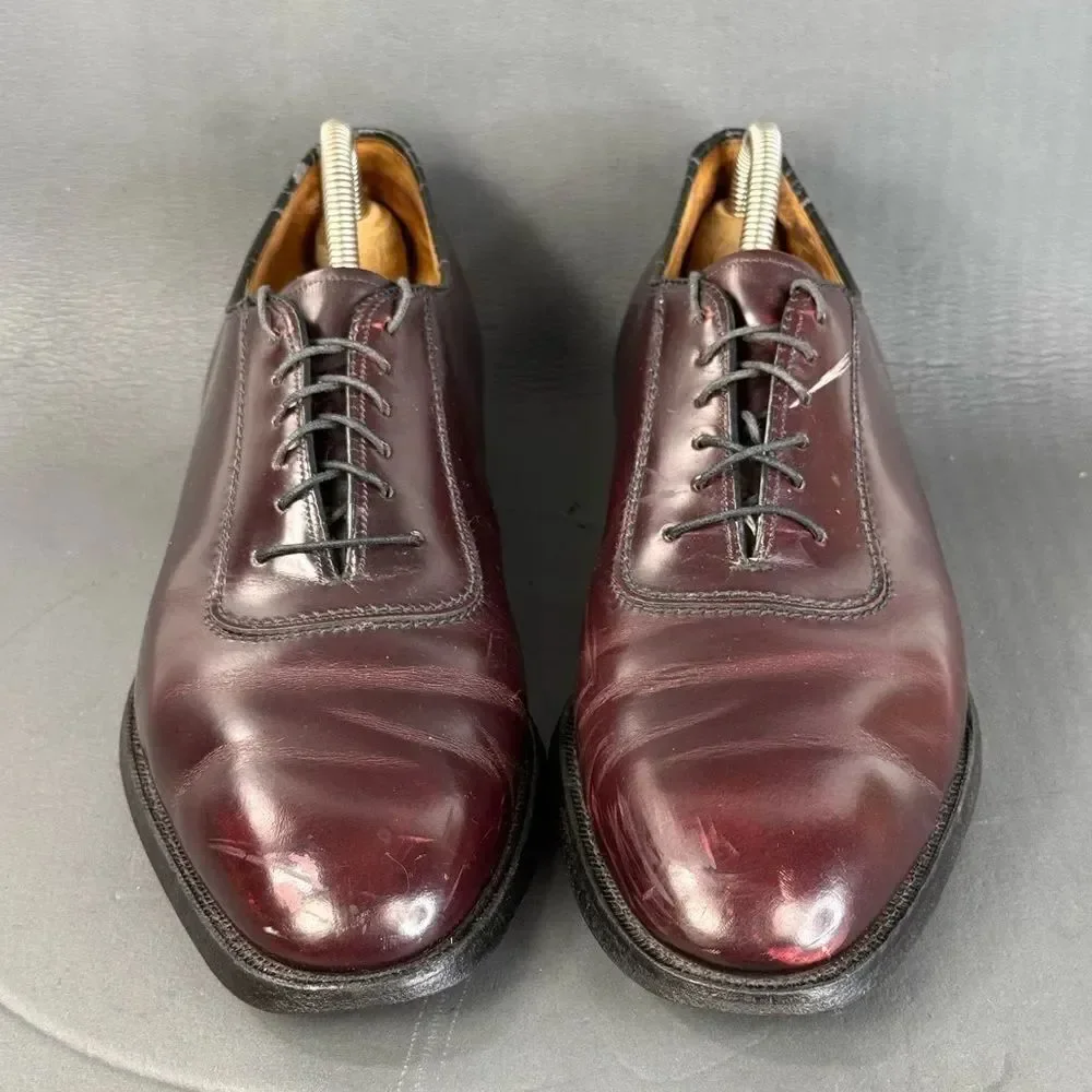 Johnston & Murphy Heritage Oxfords Shoes Mens Size 10 Burgundy Black